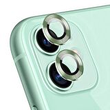 Microsonic Apple Uyumlu iPhone 11 Tekli Kamera Lens Koruma Camı Yeşil