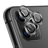 Microsonic Apple Uyumlu iPhone 11 Pro Max Tekli Kamera Lens Koruma Camı Füme