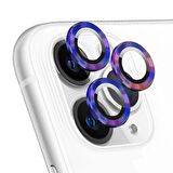 Microsonic Apple Uyumlu iPhone 11 Pro Tekli Kamera Lens Koruma Camı Renkli