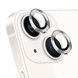 Microsonic Apple Uyumlu iPhone 13 Tekli Kamera Lens Koruma Camı Gümüş