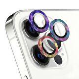 Microsonic Apple Uyumlu iPhone 13 Pro Tekli Kamera Lens Koruma Camı Renkli