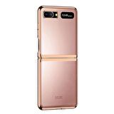 Microsonic Samsung Galaxy Z Flip Kılıf Shell Platinum Gold