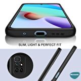 Microsonic Matte Silicone Xiaomi Redmi 10 2022 Kılıf Lacivert