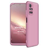 Microsonic Xiaomi Redmi 10 2022 Kılıf Double Dip 360 Protective Rose Gold