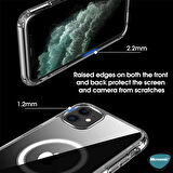 Microsonic Apple iPhone 11 Pro Max Kılıf MagSafe Clear Soft Şeffaf