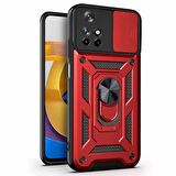 Microsonic Xiaomi Poco M4 Pro Kılıf Impact Resistant Kırmızı