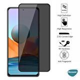 Microsonic Xiaomi Poco M3 Pro Privacy 5D Gizlilik Filtreli Cam Ekran Koruyucu Siyah