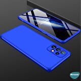 Microsonic Samsung Galaxy A53 5G Kılıf Double Dip 360 Protective Mavi