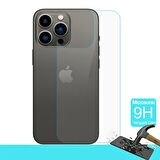 Microsonic Apple Uyumlu iPhone 13 Pro Max Arka Temperli Cam Ekran Koruyucu
