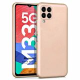 Microsonic Matte Silicone Samsung Galaxy M33 Kılıf Gold