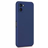 Microsonic Matte Silicone Vivo Y15s Kılıf Lacivert