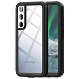 Microsonic Samsung Galaxy S22 Kılıf Waterproof 360 Full Body Protective Siyah