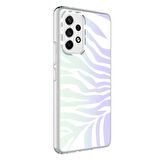 Microsonic Samsung Galaxy A73 5G Braille Feel Desenli Kılıf Zebra