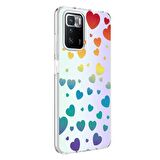 Microsonic Xiaomi Redmi 10 2022 Braille Feel Desenli Kılıf Heart