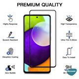 Microsonic Samsung Galaxy A53 5G Tam Kaplayan Temperli Cam Ekran Koruyucu Siyah