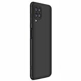 Microsonic Samsung Galaxy A22 Kılıf Double Dip 360 Protective Siyah