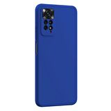 Microsonic Matte Silicone Xiaomi Redmi Note 11 Pro 5G Kılıf Mavi
