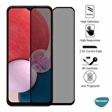 Microsonic Samsung Galaxy A13 4G Privacy 5D Gizlilik Filtreli Cam Ekran Koruyucu Siyah