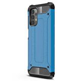 Microsonic Samsung Galaxy A23 Kılıf Rugged Armor Mavi