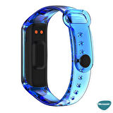 Microsonic Samsung Galaxy Fit 2 R220 Kordon Transparent Clear Band Mavi