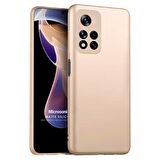 Microsonic Matte Silicone Xiaomi Redmi Note 11 Pro Plus Kılıf Gold