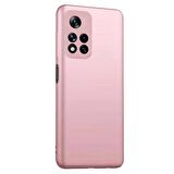 Microsonic Matte Silicone Xiaomi Redmi Note 11 Pro Plus Kılıf Rose Gold