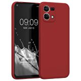 Microsonic Matte Silicone Oppo Reno 7 4G Kılıf Kırmızı