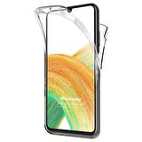 Microsonic Samsung Galaxy A33 5G Kılıf 6 Tarafı Tam Full Koruma 360 Clear Soft Şeffaf