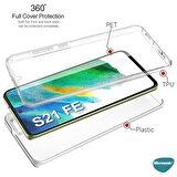 Microsonic Samsung Galaxy S21 FE Kılıf 6 Tarafı Tam Full Koruma 360 Clear Soft Şeffaf