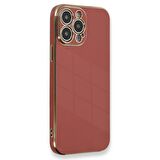 Microsonic Apple iPhone 12 Pro Kılıf Olive Plated Kırmızı