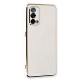 Microsonic Oppo A74 4G Kılıf Olive Plated Beyaz