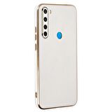 Microsonic Xiaomi Redmi Note 8 Kılıf Olive Plated Beyaz