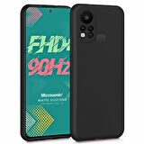 Microsonic Matte Silicone Infinix Hot 11S Kılıf Siyah