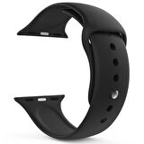 Microsonic Apple Watch SE 2022 44mm Silikon Kordon Siyah