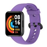 Microsonic Xiaomi Redmi Watch 2 Lite Kordon, Silicone Sport Band Lila