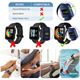Microsonic Xiaomi Redmi Watch 2 Lite Kordon, Silicone Sport Band Siyah