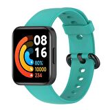 Microsonic Xiaomi Redmi Watch 2 Lite Kordon, Silicone Sport Band Su Yeşili