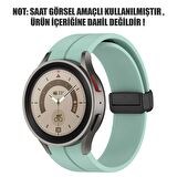 Microsonic Samsung Galaxy Watch 4 40mm Kordon Ribbon Line Açık Yeşil