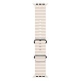 Microsonic Apple Watch SE 44mm Kordon Ocean Band Bej