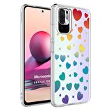 Microsonic Xiaomi Poco M5s Braille Feel Desenli Kılıf Heart