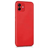 Microsonic Matte Silicone Samsung Galaxy A04 Kılıf Kırmızı