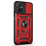 Microsonic Xiaomi Poco M5 Kılıf Impact Resistant Kırmızı