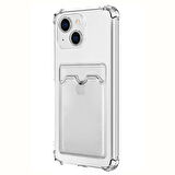Microsonic Apple iPhone 14 Plus Card Slot Shock Kılıf Şeffaf
