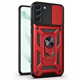 Microsonic Samsung Galaxy S22 Kılıf Impact Resistant Kırmızı