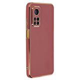 Microsonic Xiaomi Mi 10T Kılıf Olive Plated Kırmızı