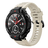 Microsonic Amazfit T-Rex Kordon Silicone Sport Band Bej