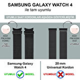 Microsonic Samsung Galaxy Watch 4 40mm Kordon Milano Loop Çok Renkli