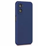 Microsonic Matte Silicone Oppo A76 Kılıf Lacivert