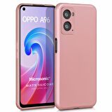 Microsonic Matte Silicone Oppo A36 Kılıf Rose Gold