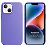 Microsonic Apple iPhone 14 Plus Kılıf Liquid Lansman Silikon Lila